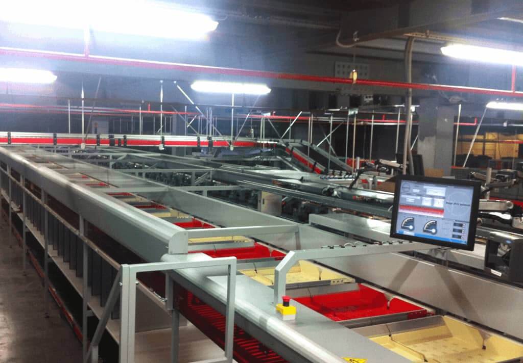 Split Tray Sorter System Block